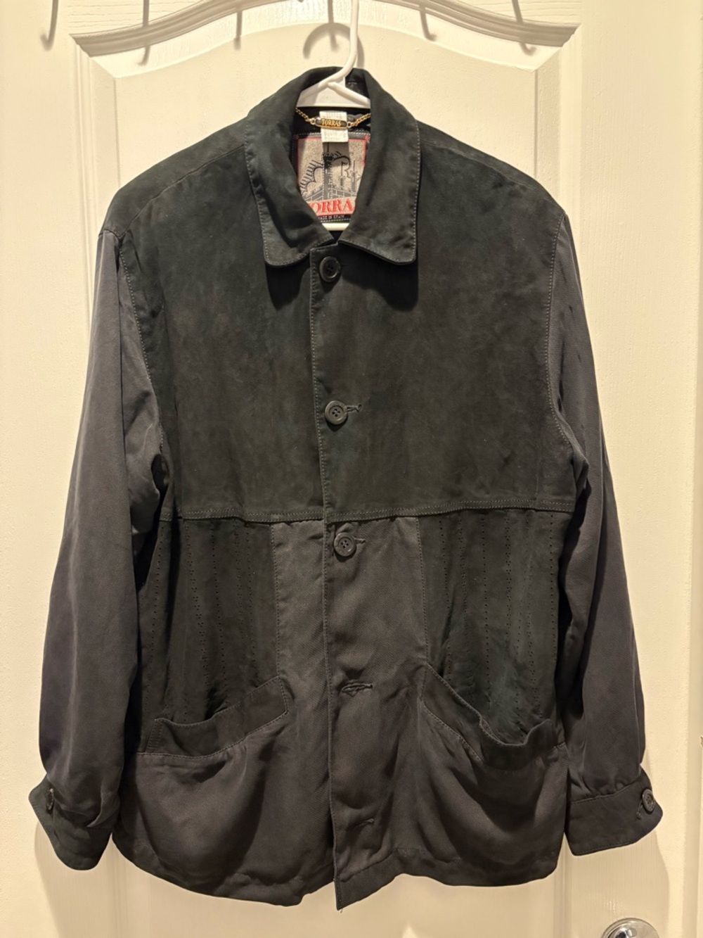 vintage Torras d'Orra suede leather jacket made in Spain